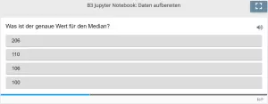 Lernspiel: B3 Single Choice: Daten aufbereiten (Genaue Werte) (Quiz zum Jupyter Notebook)