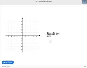 Lernspiel: C1-1 Drag and Drop: Zeigen Sie den Punkt (Quiz zum Video)