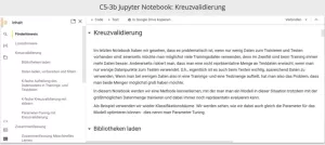 Sonstiges: C5-3 Jupyter Notebook: Kreuzvalidierung