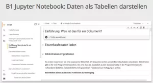 Sonstiges: B1 Jupyter Notebook: Daten als Tabellen darstellen