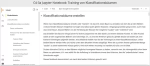 Sonstiges: C4-3 Jupyter Notebook: Training von Klassifikationsbäumen verstehen mit sklearn (Klassifikationsbäume, Teil 2)