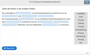 Lernspiel: C4-3 Drag the words: Pruning (Quiz zum Video)