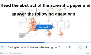 Interaktion: Biologische Indikatoren - Änderung der Blütezeiten