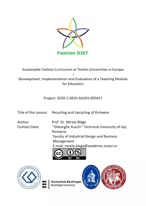 Unterrichtsbaustein: Fashion DIET: Recycling and Upcycling of Knitwear (PDF)