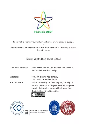 Unterrichtsbaustein: Fashion DIET: The Golden Ratio and Fibonacci Sequence in Sustainable Fashion Design (PDF)