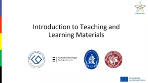 Presentation: Fashion DIET: Introduction to Teaching and Learning Materials