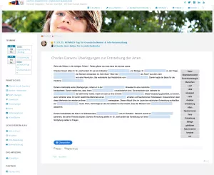 Interaktion: Charles Darwins Überlegungen zur Entstehung der Arten - Interaktive Lerneinheit