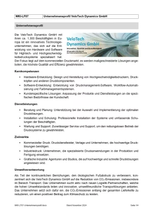 Unterrichtsbaustein: Unternehmensprofil – Lernfeld 7 (PDF, barrierefrei)