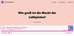 Audio: Podcast: Wie groß ist die Macht der Lobbyisten?