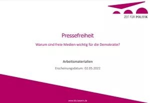 Unterrichtsplanung: Pressefreiheit - Warum sind freie Medien wichtig für die Demokratie? Präsentation für den Unterricht