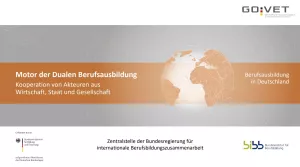 Presentation: Präsentation zur Zusammenarbeit der Akteure der Berufsbildung (PDF)