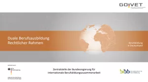 Presentation: Präsentation zum rechtlichen Rahmen der Berufsausbildung in Deutschland (PPTX)