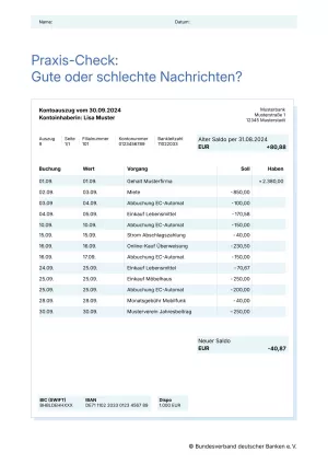 Arbeitsblatt: Zahlungsverkehr | Gute oder schlechte Nachrichten? (Arbeitsblatt)