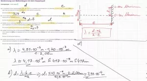Video: Aufgabe | Bestimmung von Wellenlängen mit dem Doppelspalt