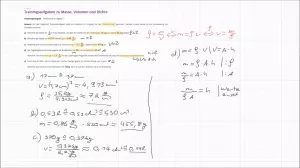 Video: Aufgabe | Trainingsaufgaben zu Masse, Volumen und Dichte