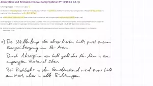 Video: Aufgabe | Absorption und Emission von Natrium-Dampf