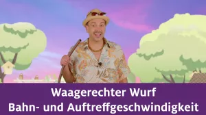 Video: Waagerechter Wurf | Bahngeschwindigkeit und Auftreffgeschwindigkeit