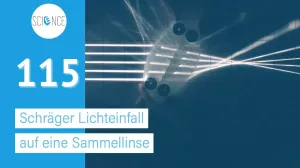 Video: Licht fällt schräg auf eine Linse