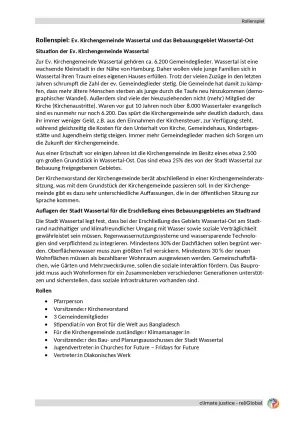 Rollenspiel: Rollenspiel: Evangelische Kirchengemeinde Wassertal (DOCX)