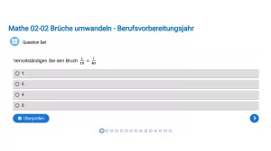 Interaktion: Brüche umwandeln - Berufsvorbereitungsjahr