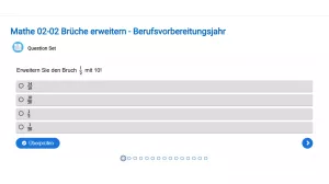 Interaktion: Brüche erweitern - Berufsvorbereitungsjahr