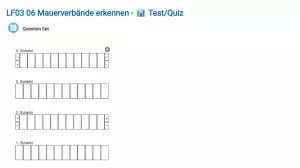 Interaktion: Mauerverbände erkennen