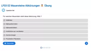 Interaktion: Mauersteine Abkürzungen