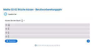Interaktion: Brüche kürzen - Berufsvorbereitungsjahr