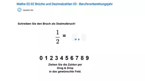 Interaktion: Brüche und Dezimalzahlen 03-2 - Berufsvorbereitungsjahr