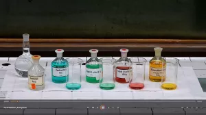 Video: Komplexbildung in Wasser und Ammoniak mit Übergangsmetallsalzen