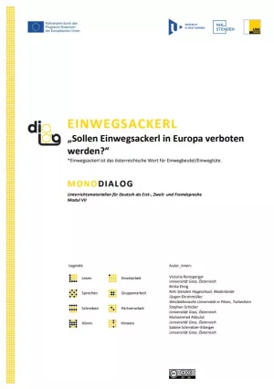Arbeitsblatt: Einwegtüten | MonoDiaLog | Teil 1: „Sollen Einwegtüten in Europa verboten werden?“