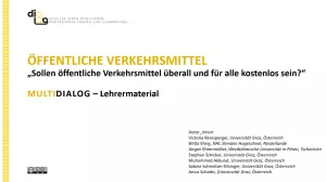 Presentation: Öffentliche Verkehrsmittel | MultiDiaLog | Materialien für Lehrende