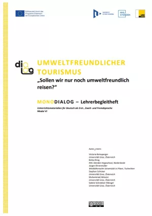 Handbuch: Umweltfreundlicher Tourismus | MonoDiaLog | Lehrerbegleitheft