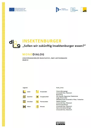 Arbeitsblatt: Insektenburger | MonoDiaLog | Teil 1: „Sollen wir zukünftig Insektenburger essen?“