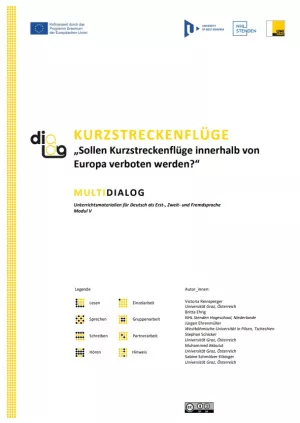 Arbeitsblatt: Kurzstreckenflüge | MultiDiaLog | Teil 1: „Sollen Kurzstreckenflüge innerhalb von Europa verboten werden?“