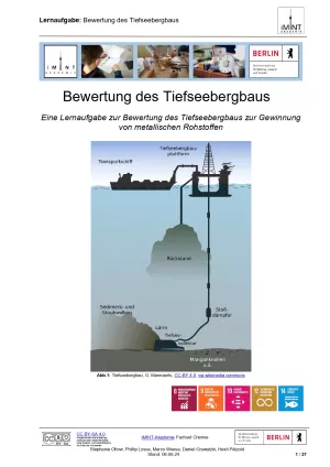 Unterrichtsbaustein: Bewertung des Tiefseebergbaus (PDF)