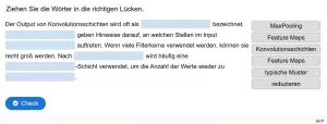 Lernspiel: C7-7 Drag the Words: Feature Maps. Quiz zum Video