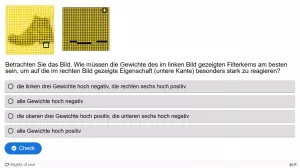 Lernspiel: C7-8 Multiple Choice: Gewichte. Quiz zum Video