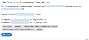 Lernspiel: C8-4 Drag the Words: Ziel der Evaluierung. Quiz zum Video