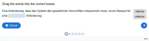 Lernspiel: G2-3 Question Set: Anforderungsklassifikation Teil 2. Quiz zum Video