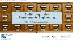 Video: G2-3 Einführung in das Requirement Engineering: Teil 3 - Anforderungsklassifikation (Video)