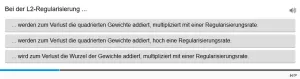 Lernspiel: C9-3 Single Choice: L2-Regularisierung. Quiz zum Video