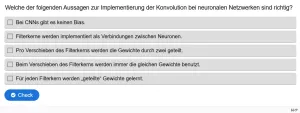 Lernspiel: C7-7 Multiple Choice: Darstellung als neuronales Netzwerk. Quiz zum Video