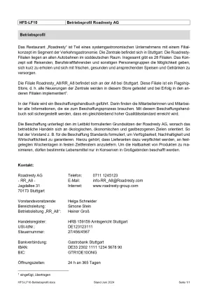 Unterrichtsbaustein: Betriebsprofil Lernfeld 10 (PDF, barrierefrei)
