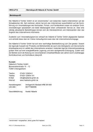 Unterrichtsbaustein: Betriebsprofil Lernfeld 12 (PDF, barrierefrei)