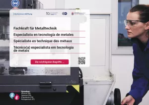 Arbeitsblatt: Fachkraft für Metalltechnik | Die wichtigsten Begriffe (Französisch, Spanisch)