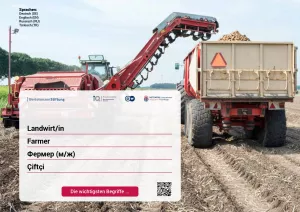 Arbeitsblatt: Landwirt/-in | Die wichtigsten Begriffe (Russisch, Türkisch)