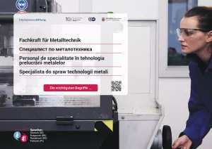 Arbeitsblatt: Fachkraft für Metalltechnik | Die wichtigsten Begriffe (Polnisch, Rumänisch, Bulgarisch)