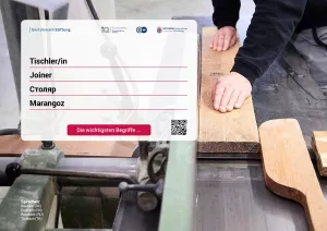 Arbeitsblatt: Tischler/in | Die wichtigsten Begriffe (Russisch, Türkisch)