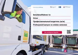 Arbeitsblatt: Berufskraftfahrer/-in | Die wichtigsten Begriffe (Russisch, Türkisch)